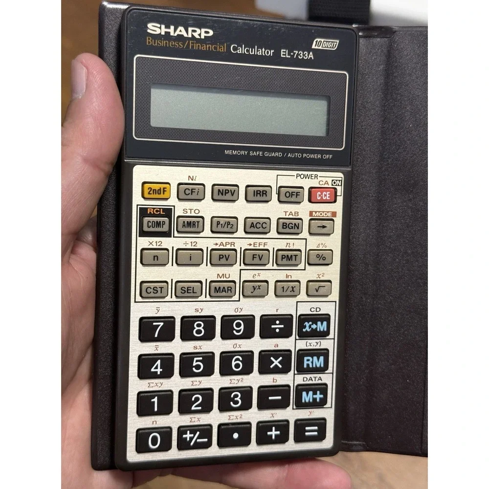 Vintage Sharp EL-733A Scientific Calculator, Needs Battery